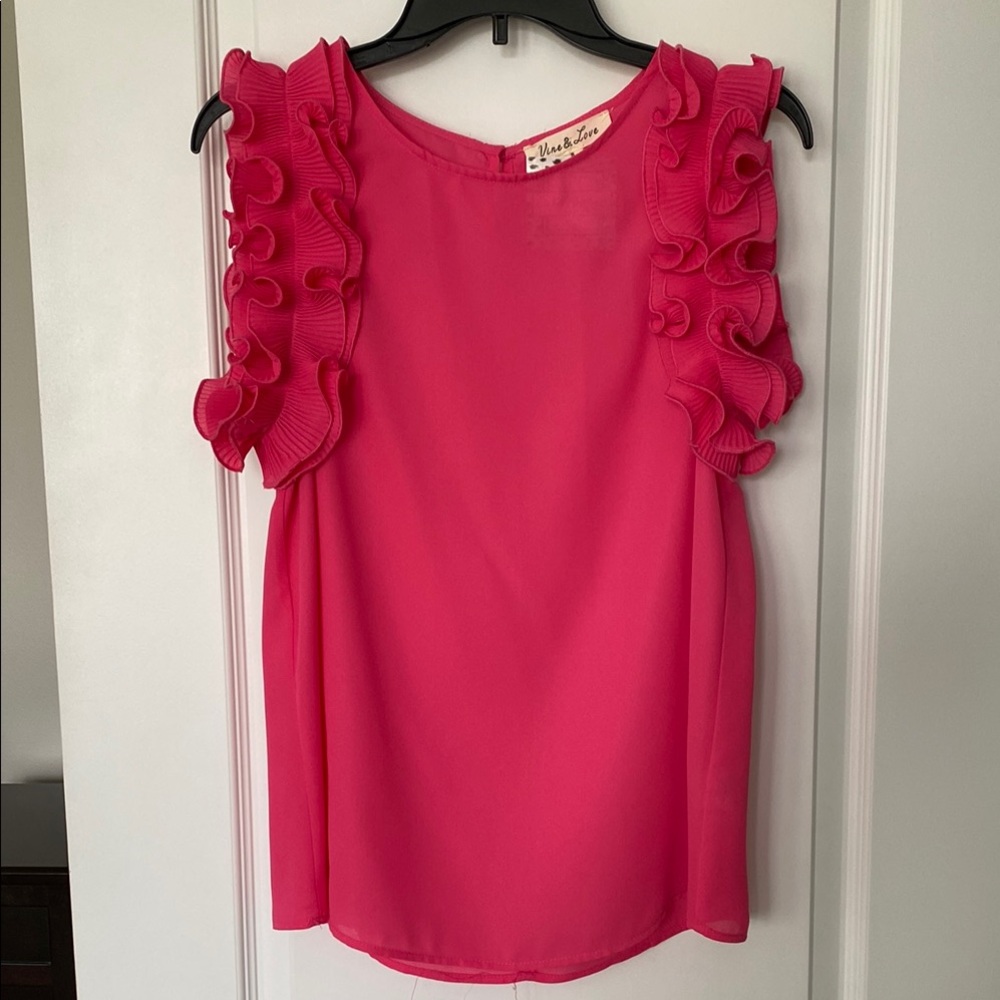 VINE & LOVE pink blouse 🌸 - Picture 1 of 6